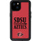 San Diego State University Aztecs Red iPhone 15 Plus Waterproof Case